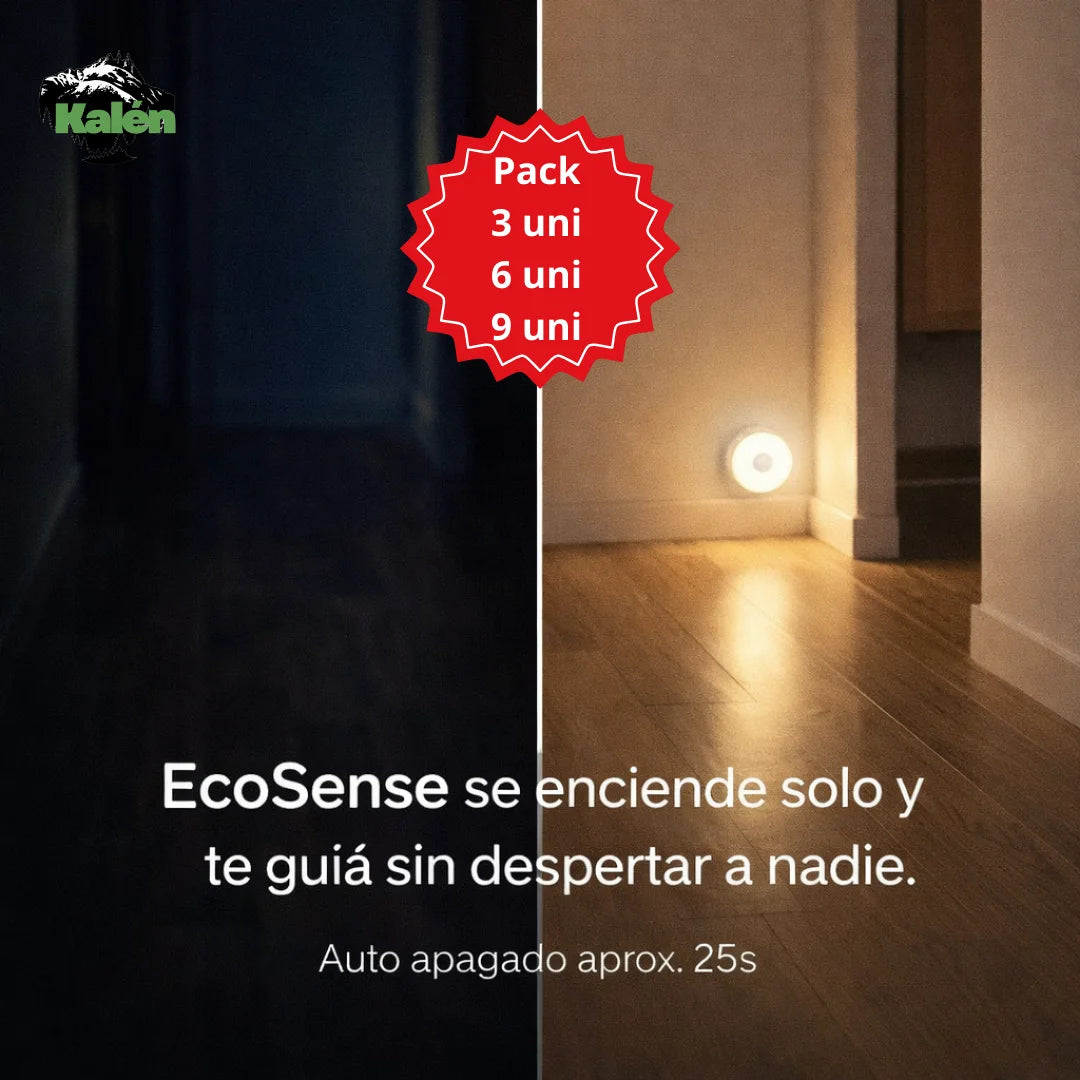 EcoSense - Luz LED con Sensor de Movimiento (Pack 3uni)