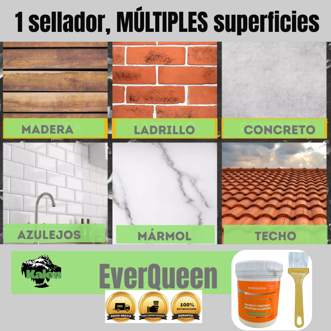 Sellador Adhesivo Impermeable EverQueen 300g