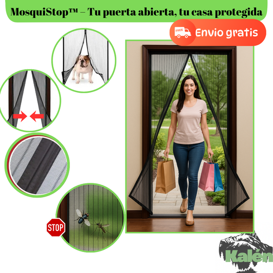 MosquiStop™ – Malla Mosquitera Magnética para Puertas