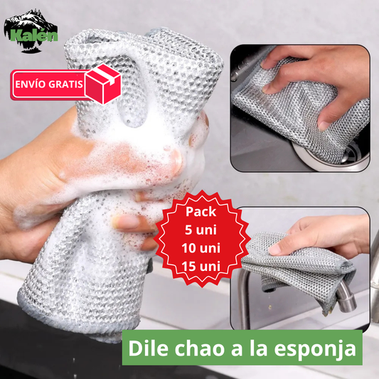 Paños Metálicos Multiuso de Limpieza 5Pc