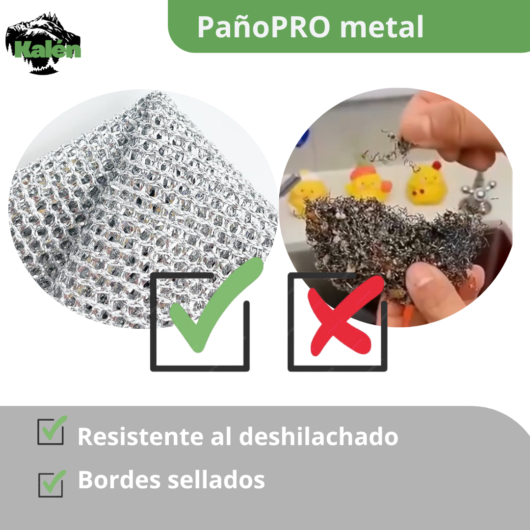 Paños Metálicos Multiuso de Limpieza 5Pc